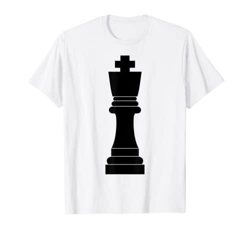 Hombre Pieza de ajedrez disfraz, Rey, Amante del ajedrez Regalo Camiseta