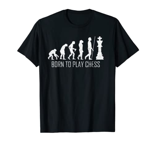 Divertida evolución retro de ajedrez de regalo Jugador de Camiseta