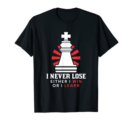 Nunca pierdo, o gano o aprendo, ajedrez Camiseta