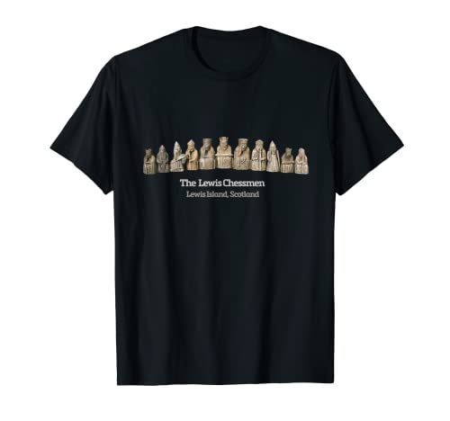 Hombre Colección de Ajedrez de la Isla de Lewis, Escocia. Camiseta