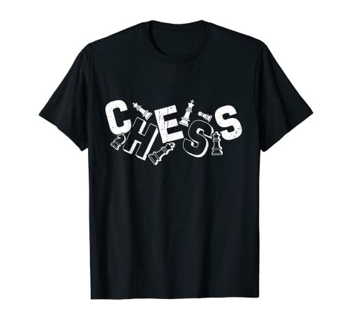 Camiseta de ajedrez con diseño de tabla de ajedrez Camiseta