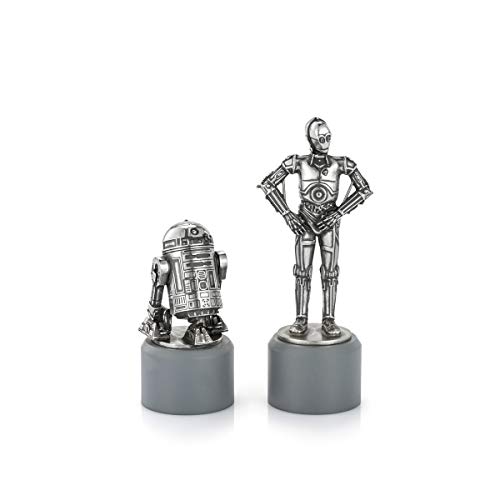 R2-D2 and C-3PO - Knight Star Wars Chess Pieces by Royal Selangor