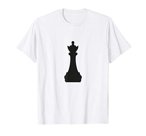 Disfraz de Halloween de pieza de ajedrez de reina negra Camiseta