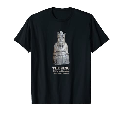 Hombre El Rey, Ajedrez de Lewis, Isla de Lewis, Escocia. Camiseta