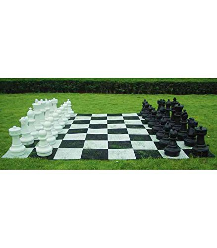 Amaya 444030 - Tabla Gigante de ajedrez y Cuadros en Nylon. Dimensiones: 274 x...