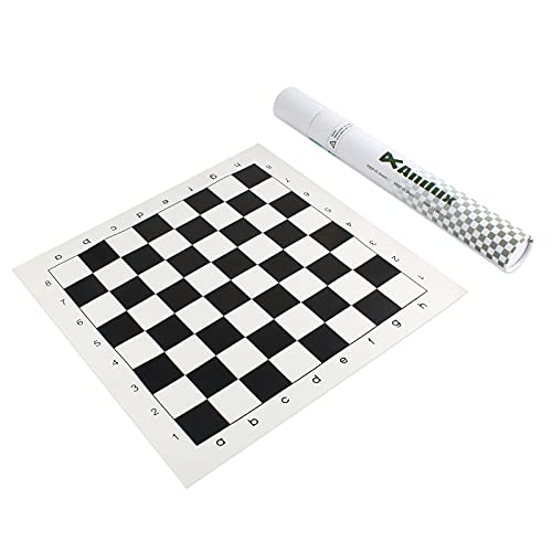 Andux Chess Game Tablero de ajedrez Enrollable Solo un Peón XQQP-01 (Blanco y...