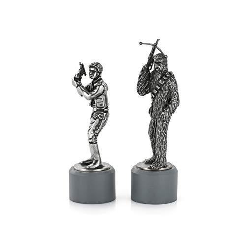 Han Solo and Chewbacca - Bishop Star Wars Chess Pieces by Royal Selangor