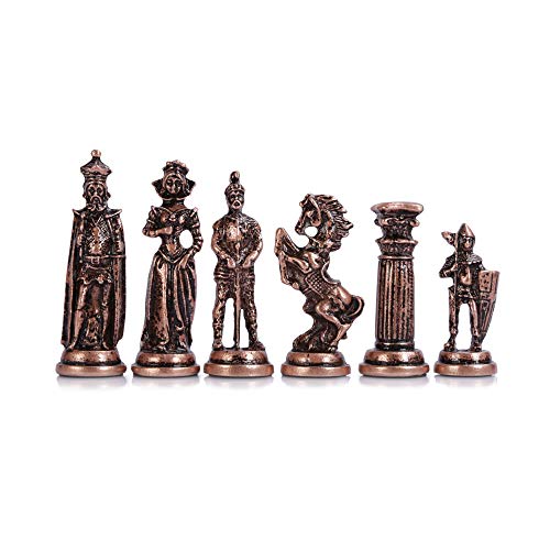 GiftHome (sólo piezas de ajedrez), medieval, ejército británico, cobre...