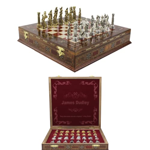 Antochia Crafts Juego de ajedrez personalizado de 11 pulgadas, juego de ajedrez...