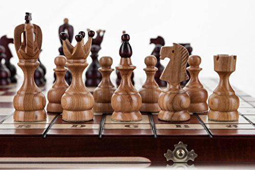 Wooden Magic Real - Grande 48cm/18,9 en Hechos a Mano el Conjunto del ajedrez...