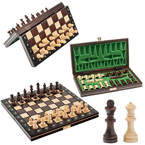 Hermoso Juego de ajedrez de Madera MAGNÉTICO, Juego de ajedrez con Figuras...