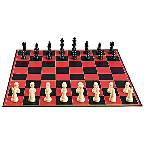 Point Games Juego de Tablero clásico de ajedrez, con súper Durable Tablero, el...
