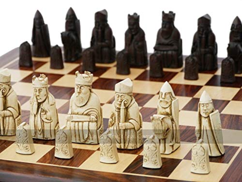 Replica Isle of Lewis Chess Set by Berkeley Chess - Made in The UK - Lewis...