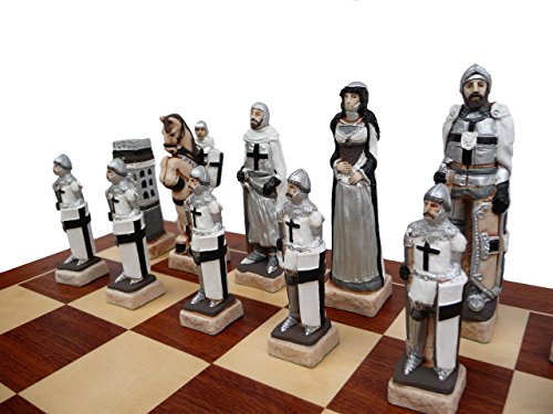 Juego de ajedrez de Piedra de mármol de Inglaterra, Egipto, GRUNWALD en Tablero...