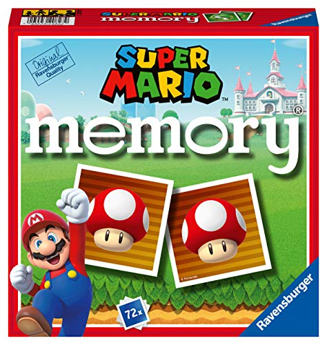 Ravensburger - Memory® Versión Super Mario, 64 Tarjetas, Juegos de Mesa, 3+...