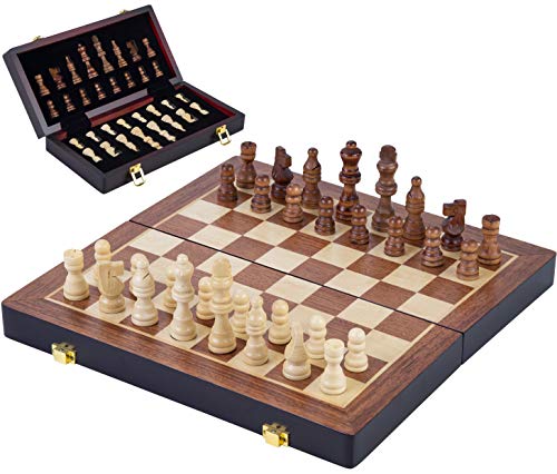 Engelhart - Hermoso Juego de ajedrez de Madera de Lujo (38,5 cm)