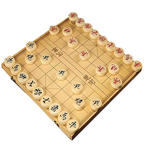 FunnyGoo Caja de Madera Beechwood Xiangqi Juego de ajedrez Chino con Caja...