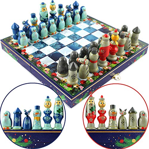 Ajedrez para niños – Tabla de ajedrez de Navidad para niños – Juegos...