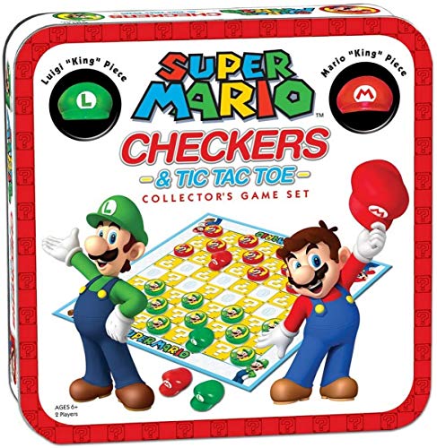 The OP USAopoly - Super Mario Checkers & Tic-TAC-Toe - Collector's Game Set -...